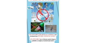 Vital anunță disfuncționalități în furnizarea apei potabile în Ulmeni și localitățile aparținătoare