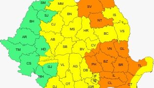 COD GALBEN de instabilitate atmosferică în județ până în seara de vineri