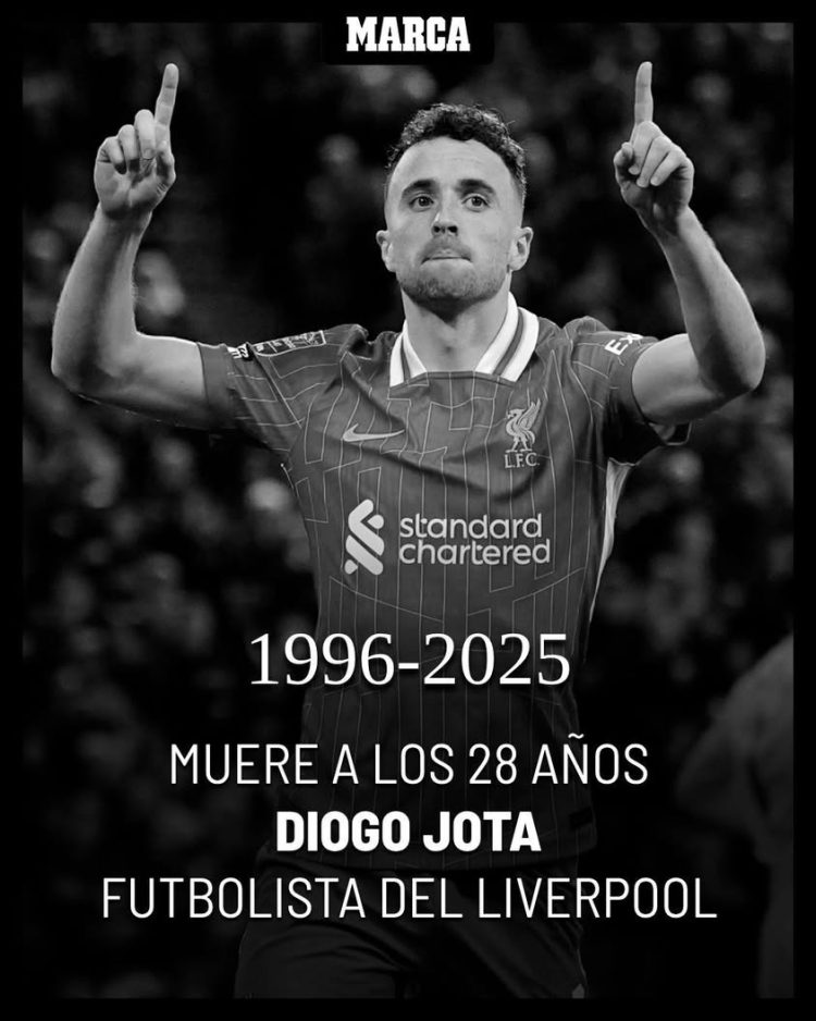 Fotbalistul portughez Diogo Jota a murit într-un accident de mașină