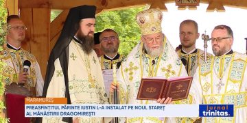 Zi de hram la Mănăstirea Dragomirești din Maramureșul Voievodal. Protosinghelul Iosif Petra, instalat ca stareț