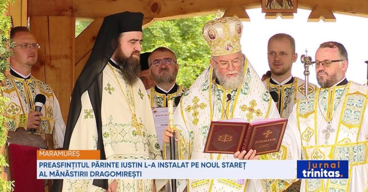 Zi de hram la Mănăstirea Dragomirești din Maramureșul Voievodal. Protosinghelul Iosif Petra, instalat ca stareț