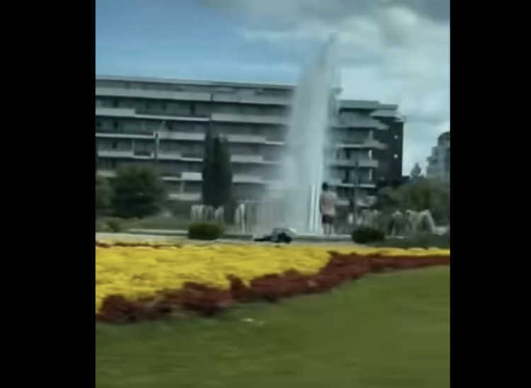 Băimărean amendat după ce a fost surprins scăldându-se într-o fântână arteziană