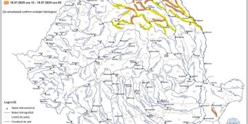 Cod galben de torenți și viituri pe Tisa, Vișeu și Iza