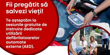 Sesiune gratuită de instruire dedicată utilizării defibrilatoarelor automate externe (AED) în zona Gării