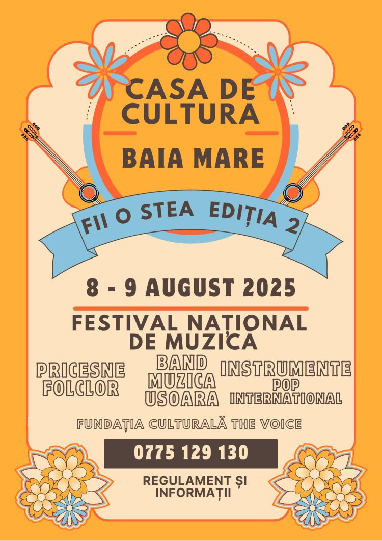 Festivalul „Fii o Stea” – Ediția a II-a: O scenă deschisă pentru visuri și talente autentice! 🌟