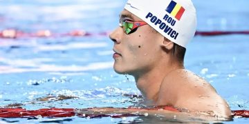 David Popovici, în semifinale la 100 m liber la Campionatele Mondiale din Singapore