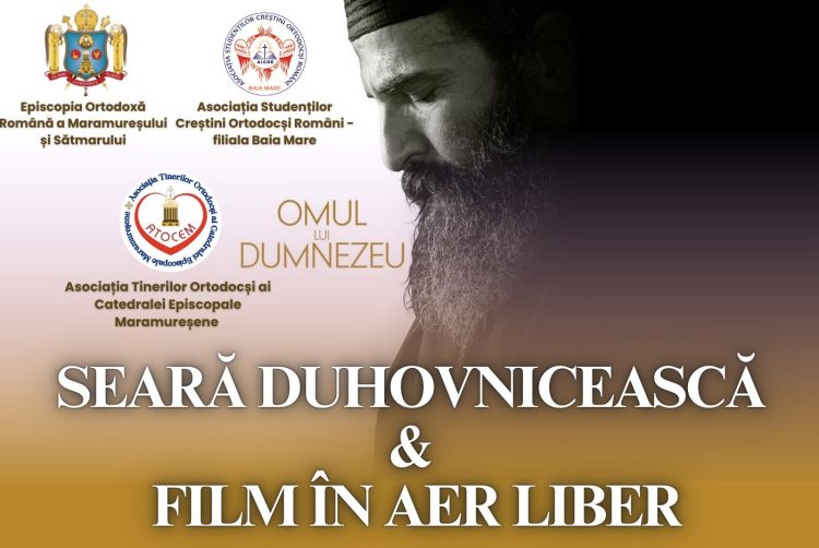 Seară duhovnicească și film în aer liber la Schitul “Schimbarea la Față” din Baia Mare