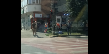 Incident pe Bulevardul Traian din Baia Mare – intervenție a ambulanței