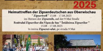 În 15-17 august are loc „Întâlnirea Zipserilor” din Vișeu de Sus
