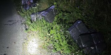 Focuri de armă la Valea Vișeului pentru prinderea a trei contrabandiști, care și-au abandonat coletele și au sărit în Tisa