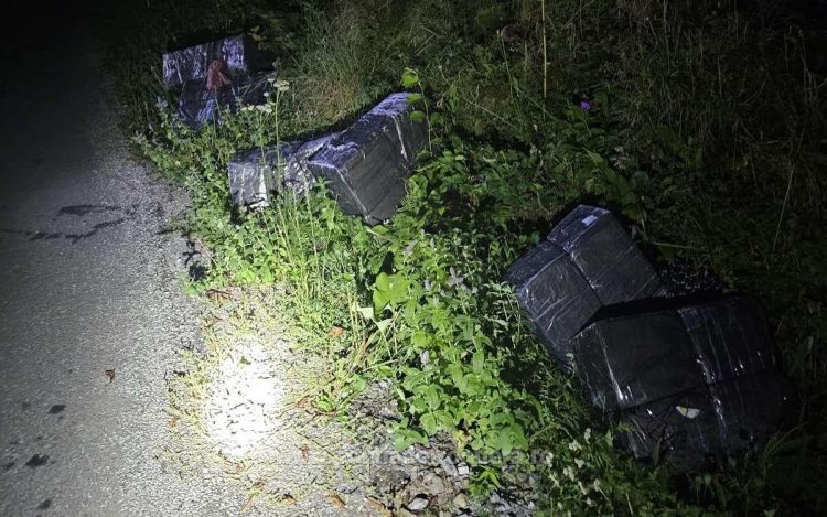 Focuri de armă la Valea Vișeului pentru prinderea a trei contrabandiști, care și-au abandonat coletele și au sărit în Tisa