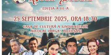 Ansamblul Folcloric Național „Transilvania”, pe scena Festivalului Național de Folclor „Ioan Cobâlă” de la Botoșani