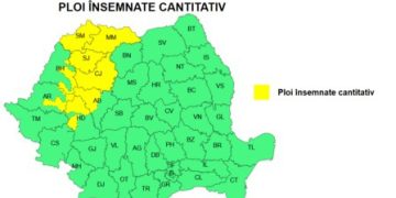 COD GALBEN de ploi însemnate cantitativ și vânt în Maramureș