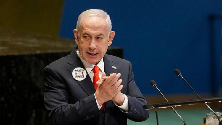 Netanyahu a susținut un discurs „istoric” la ONU, transmis prin megafoane, pentru a fi auzit de ostaticii din Gaza