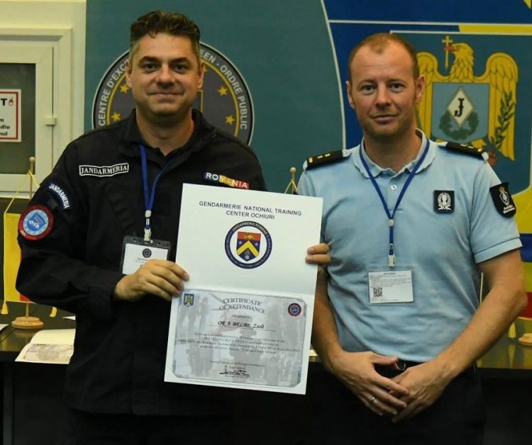Jandarmul maramureșean plt.adj. șef Belbe Zsolt – al șaselea an la exercițiului internațional Carpathian Blue Shield