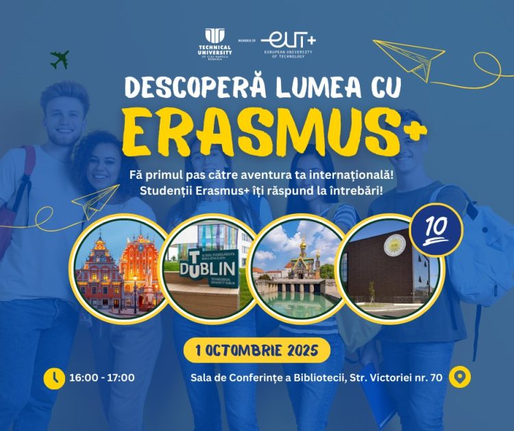 Întâlnire dedicată programului Erasmus+ la CUNBM