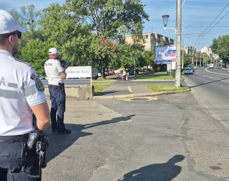 Polițiștii rutieri acționează pentru combaterea vitezei excesive