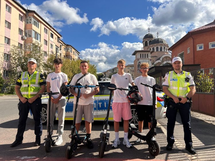 Siguranța pe trotinetă începe cu respectarea regulilor – acțiune a polițiștilor în întreg Maramureșul