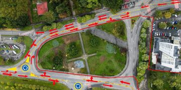 Trafic restricționat în centrul Băii Mari. Lucrările la noua Piață a Universității vor fi realizate etapizat pentru a reduce disconfortul șoferilor