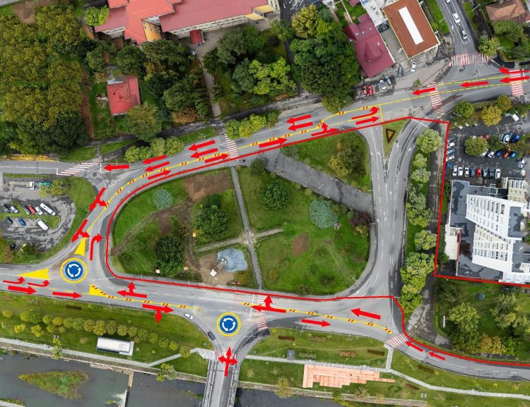 Trafic restricționat în centrul Băii Mari. Lucrările la noua Piață a Universității vor fi realizate etapizat pentru a reduce disconfortul șoferilor