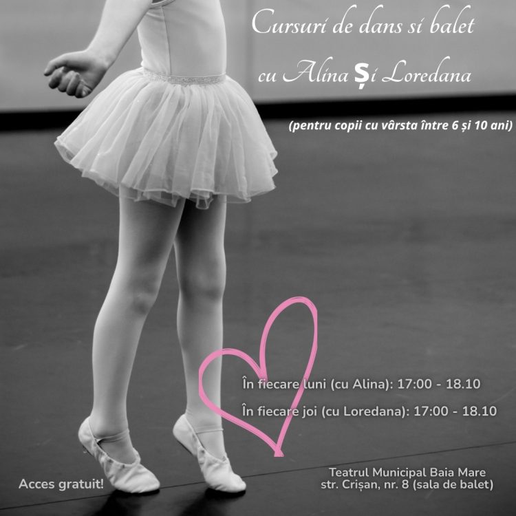 Cursuri gratuite de dans și balet pentru copiii băimăreni