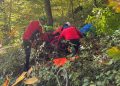 FOTO: Bărbat aflat la cules de ciuperci în zona Usturoiu, recuperat de salvamontiști