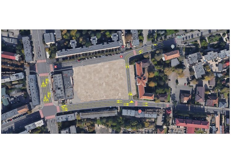 Atenție, șoferi! Restricții de trafic în Baia Mare! Str. Gheorghe Șincai, închisă pentru lucrări în Piața Revoluției