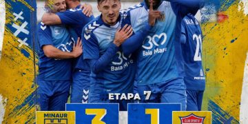FOTBAL: Minaur învinge și își păstrează locul al doilea