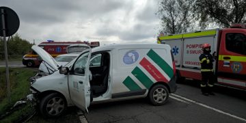 Accident rutier pe strada Europa. Cinci victime au ajuns la spital. Varianta de la Clubul Văcarilor este blocată