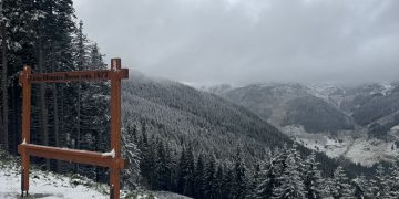 Iarnă în toată regula la Borșa. Vremea azi în Maramureș – foto