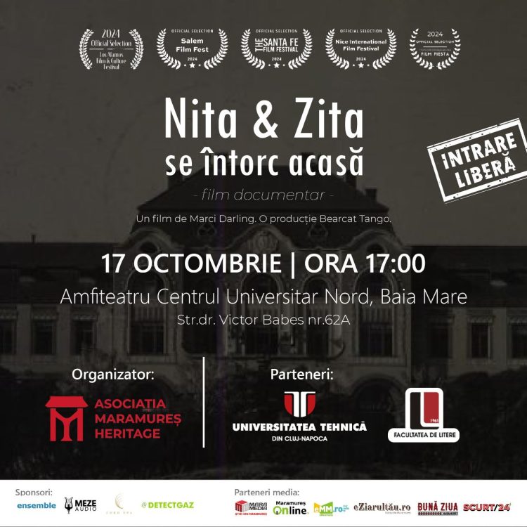 Proiecție specială la Baia Mare: documentarul „Nita & Zita” readuce acasă povestea surorilor Gellért