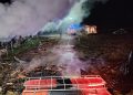 O fermă din Ariniș a luat foc – foto