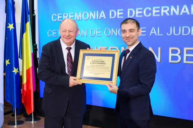 Dr. Herman Berkovits, cetățean de onoare al Județului Maramureș