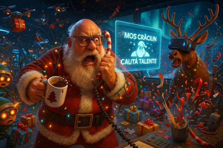 Moș Crăciun caută talente în apă, la Recea