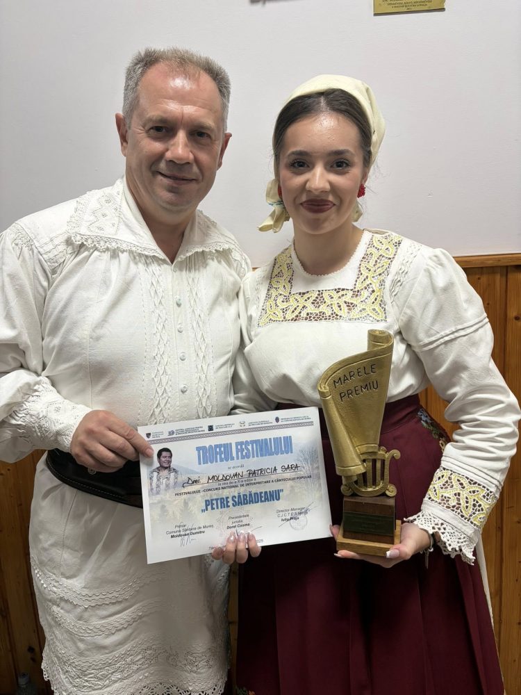 Patricia Moldovan aduce în Maramureș Marele Premiu al Festivalului-Concurs Național de Interpretare a Cântecului Popular „Petre Săbădeanu”