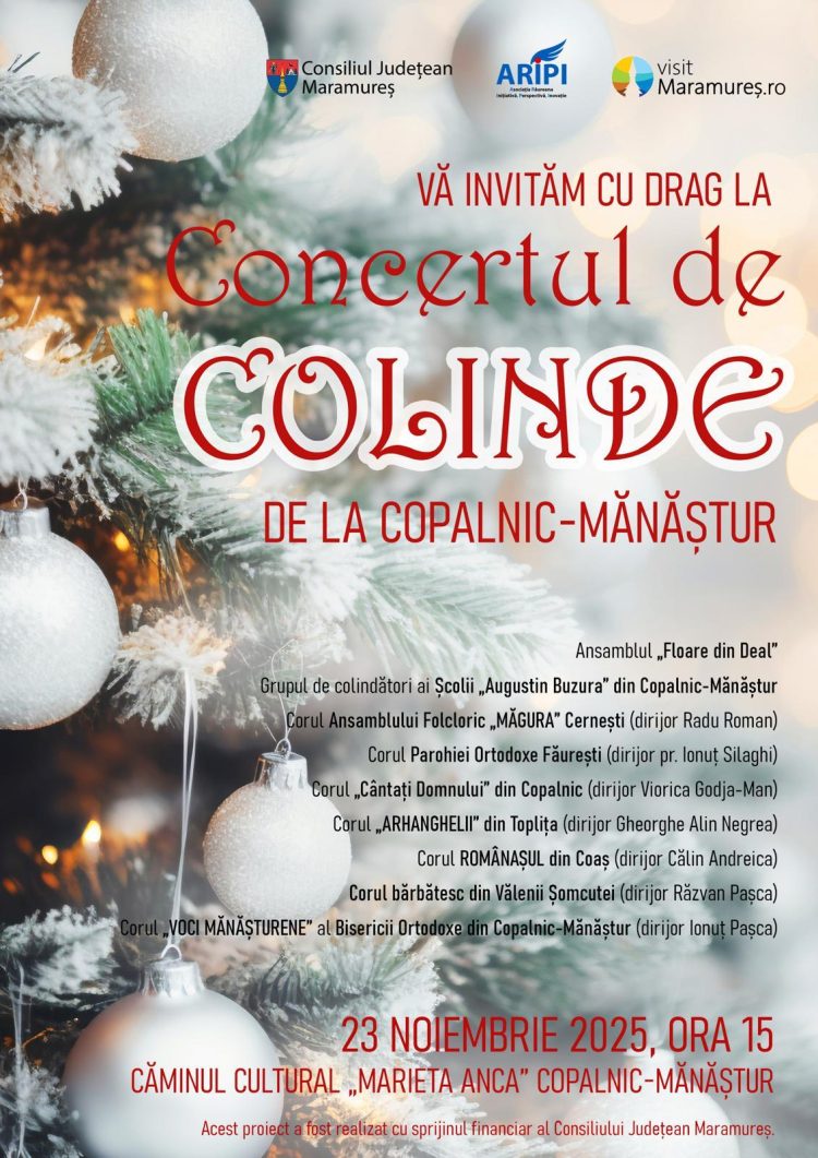 Concertul de Colinde din Copalnic-Mănăștur aduce comunitatea împreună