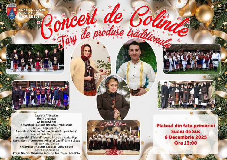 Concert de Colinde și Târg de Produse Tradiționale la Suciu de Sus – Ediția a II-a