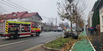FOTO: Accident pe Strada Vasile Lucaciu din Baia Mare. Mai multe mașini avariate