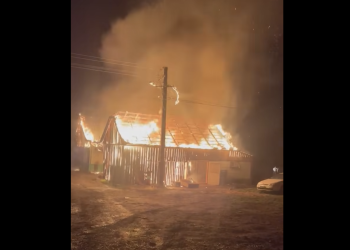 Dezastru total în pragul Sărbătorilor de Iarnă pentru un crescător de cai: casa, anexele și grajdul au fost mistuite de flăcări