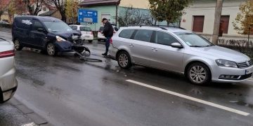 Accident grav pe strada Vasile Lucaciu din Baia Mare