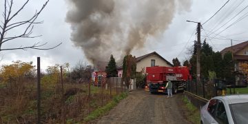 FOTO: Incendiu de proporții în Baia Sprie