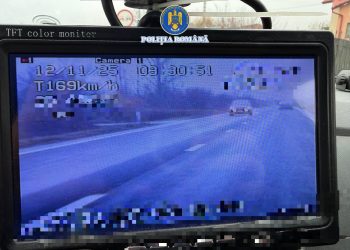 Inconștiență pe șosea. 169 km/h în condiții de ploaie și vizibilitate redusă