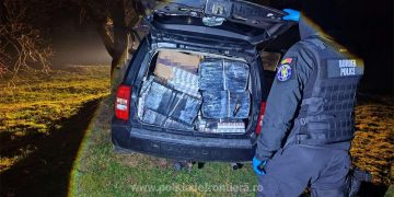 Aproximativ 19.000 de pachete cu țigări, de peste 366.000 de lei, descoperite de poliţiştii de frontieră într-un autovehicul la Sighetu Marmației