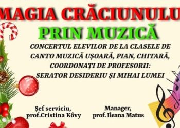 „Magia Crăciunului prin muzică”, pe scena Centrului Cultural Sighetu Marmației