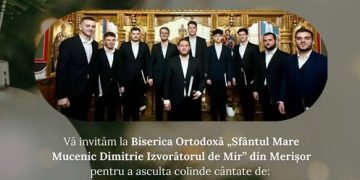 Concert solemn de colinde la Merișor