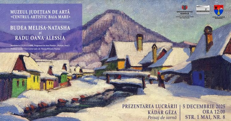 „Lucrarea Lunii” la Muzeul Județean de Artă: „Peisaj de iarnă” de Kádár Géza