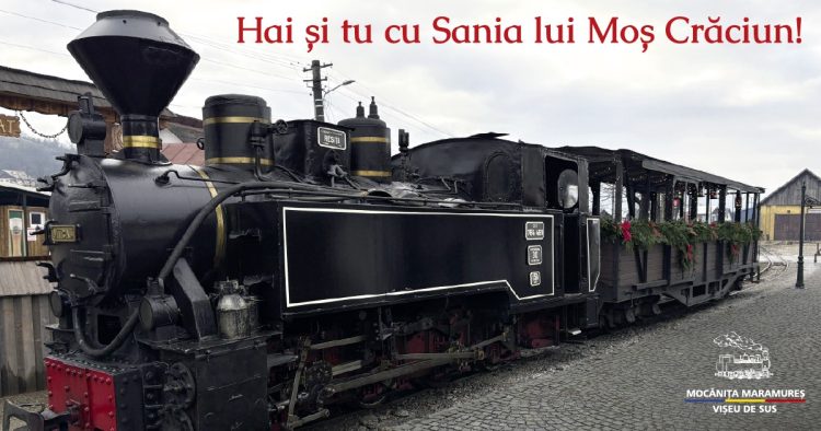 „Sania lui Moș Crăciun” pornește pe șine. Călătorii de poveste cu trenul istoric pe Valea Vaserului