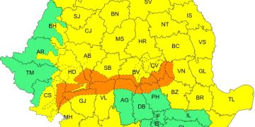 AVERTIZARE METEOROLOGICĂ COD GALBEN de vânt și ninsori viscolite în Maramureș