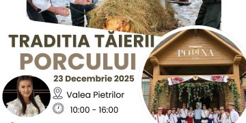Tradiția tăierii porcului, readusă la viață la Podina Resort. Eveniment autentic maramureșean, pe 23 decembrie