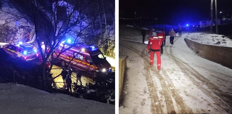 Salvamont Maramureș, intervenție în Ulmoasa. Pacient de 60 de ani transportat dintr-o zonă greu accesibilă